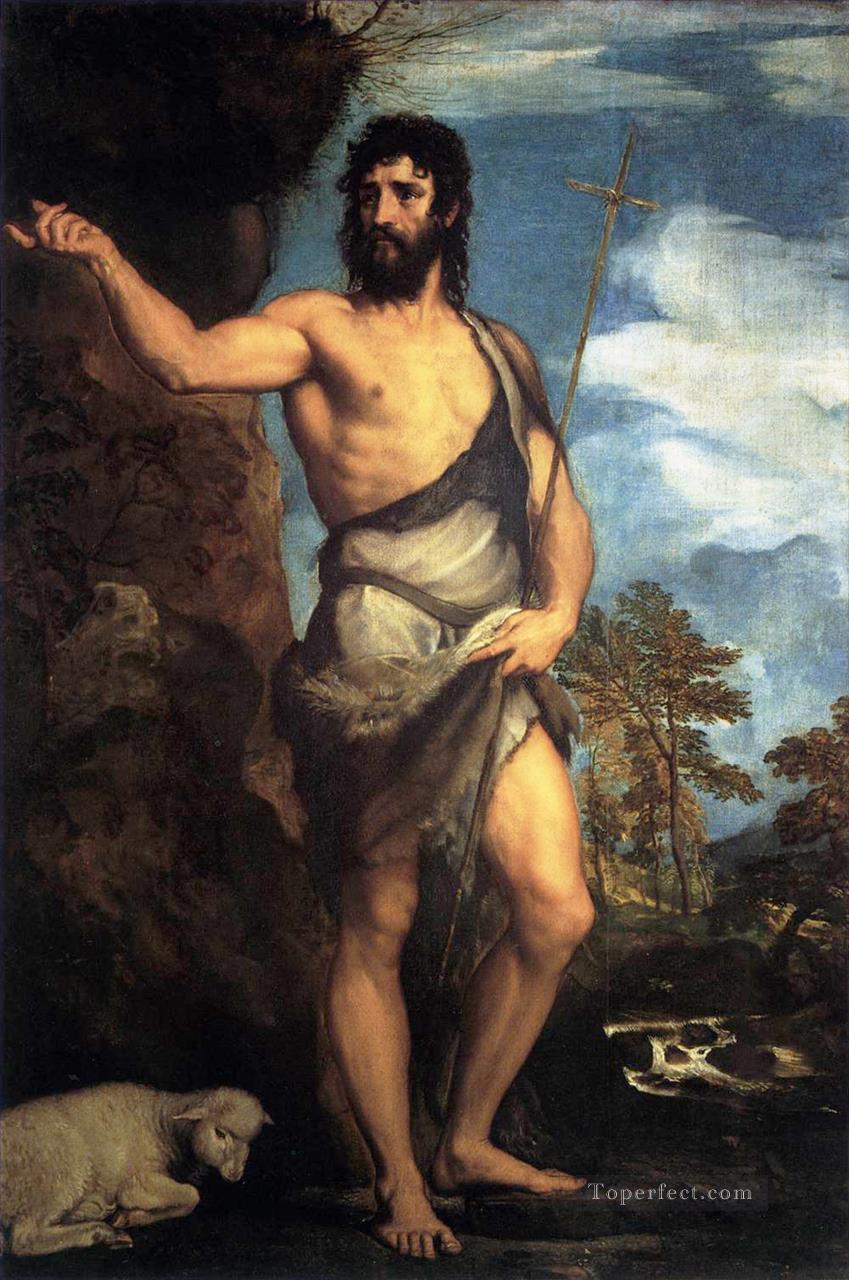 St John Tiziano Titian Oil Paintings